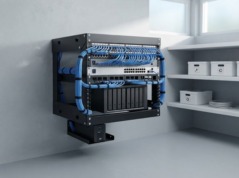 Tedgetal 6U Wall Mount Open Frame Rack
