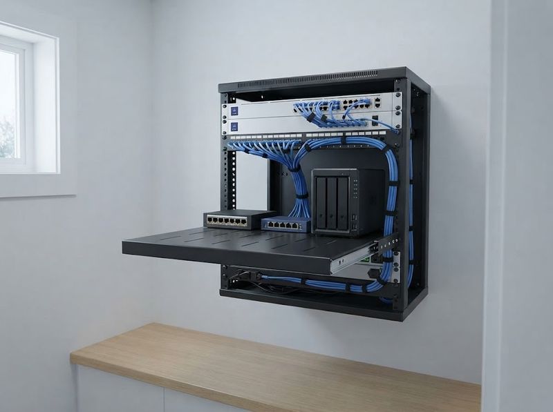 Tedgetal 1U Sliding Rack Shelf