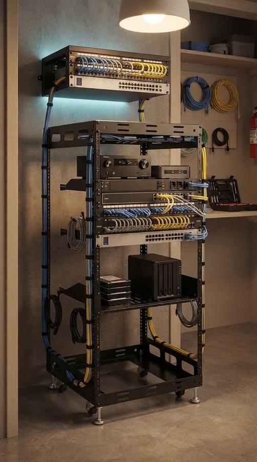 Tedgetal 20U Open Frame Floor Rack