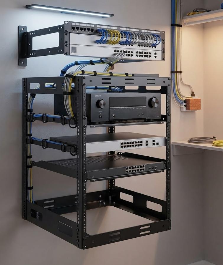 Tedgetal 10U Open Frame Rack